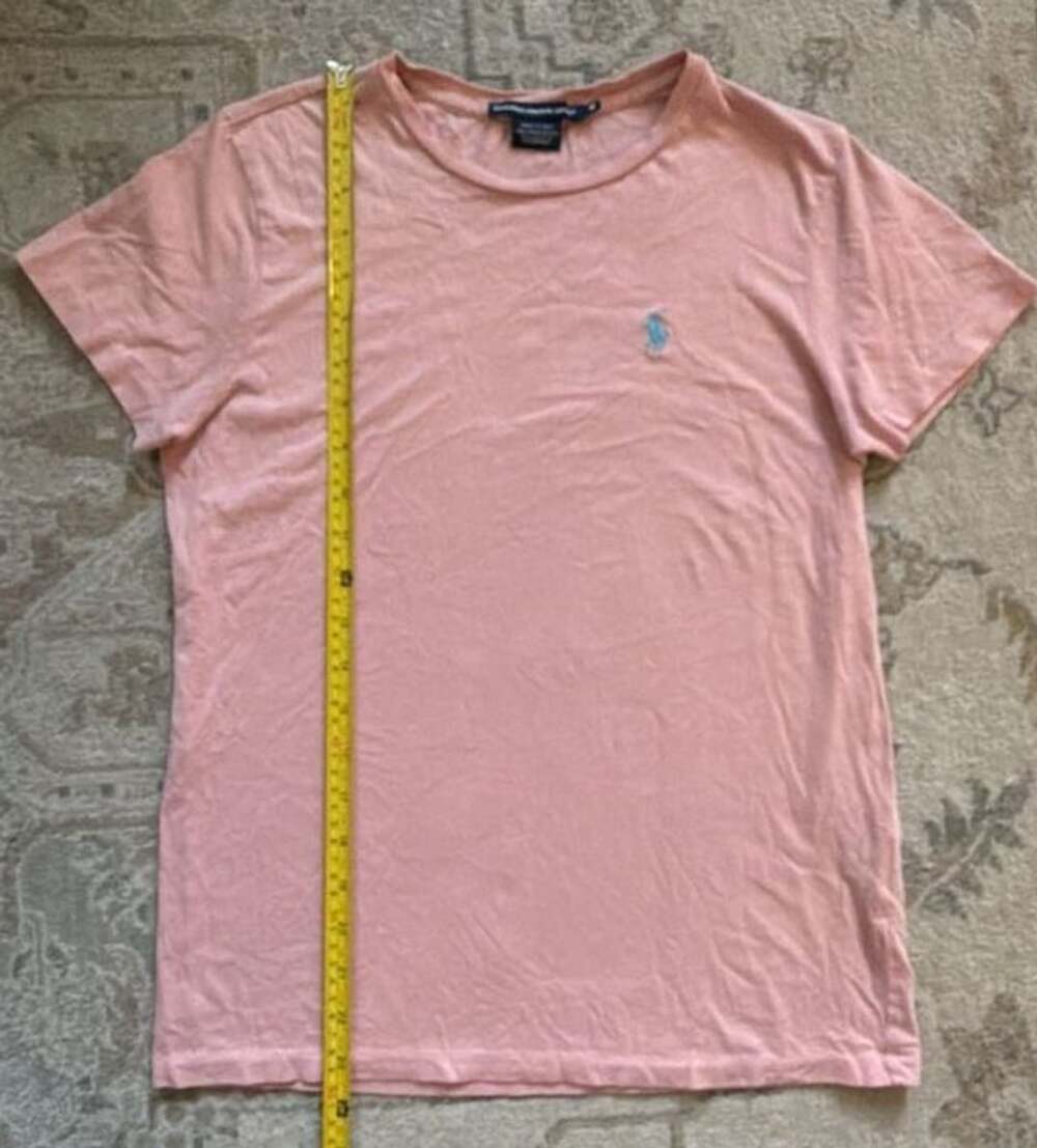 Ralph Lauren Sport Women's Pink 100% Pima Cotton Short Sleeve